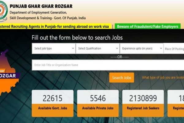 Punjab Ghar Ghar Rozgar & Karobar Mission Schem: